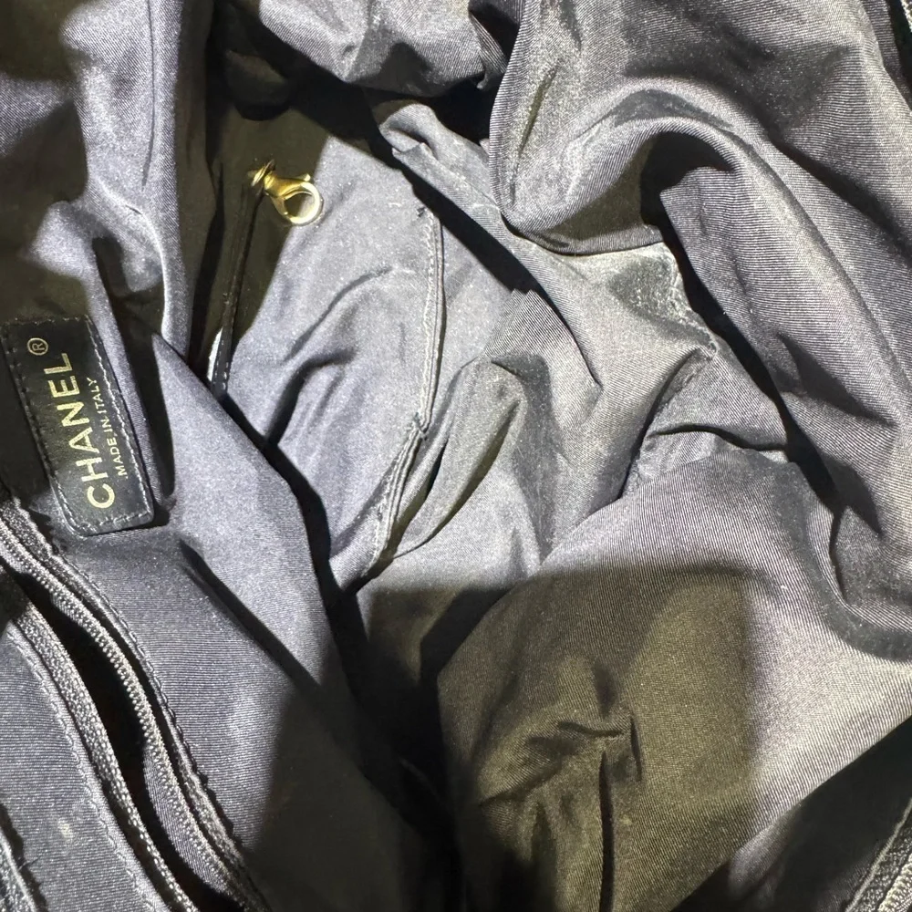 Authentic CHANEL bag USED in black